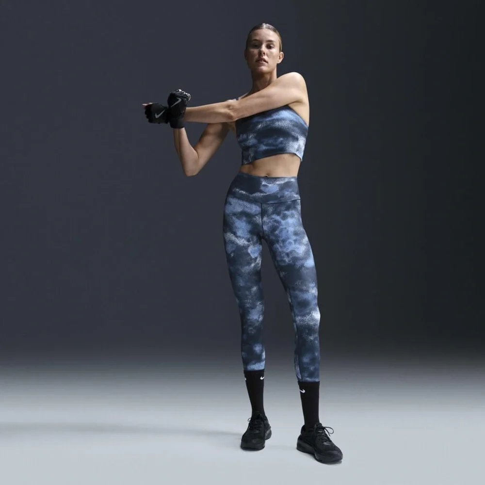 Nike Therma-FIT One. Women's High-Waisted 7/8 Leggings. Blues. Size Small.